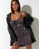 Afbeelding van Kumti Mini Dress in Rose Flock Choco