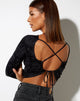 Afbeelding van Lali Crop Top in Perzische Nacht Zwart