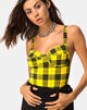 Afbeelding van Lantas Body in Winter Plaid Geel