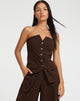 Afbeelding van Lavan Corset Top in Tailoring Cappuccino
