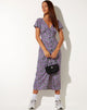 Afbeelding van Larin Midi Dress in Lila Bloesem