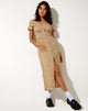 Afbeelding van Larin Midi Dress in Washed Ditsy