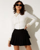 Afbeelding van Larita Cardi in gebreid wit Animal