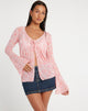Afbeelding van Leony Cardi in Butterfly Pink Flock