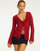 Afbeelding van Leony Cardi in Red Flock Mesh