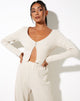 Afbeelding van Lesia Top in Rib Oatmeal