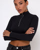 Afbeelding van Lesvy Crop Top in Zwart