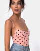 Afbeelding van Leva Bodice in New Polka Nude Zwart