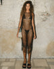 Afbeelding van Levio Midi Dress in Zwart