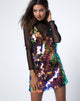 Afbeelding van Lola Slip Dress in Tear Drop Sequin Pink Oil