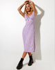 Afbeelding van Lona Midi Dress in Ditsy Rose Lila