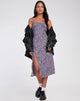 Afbeelding van Lotie Midi Dress in Lila Bloesem