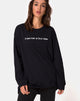 Afbeelding van Lotsun Tee in Love at First Swipe met zwarte plaatsing