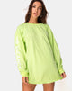 Afbeelding van Lotsun Sweatshirt in Motel No Vacancy Fluogroen