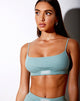 Afbeelding van Esme Bralet in Seafoam met Witte Engel Embro
