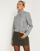 Afbeelding van Loviana Jacket in PU Zilvergrijs