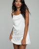 Afbeelding van Lucille Slip Jurk in Satijn Bone