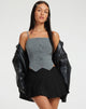 Afbeelding van Madian Top in Pinstripe Grey