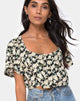 Afbeelding van Magia Crop Top in Asterzwart