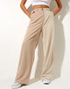 Afbeelding van Abba broek in contrasterend bruin en beige