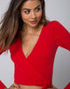 Afbeelding van Marche Wrap Top in Rood