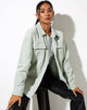 Afbeelding van Marcy Shirt in Corduroy Gewassen Blauw