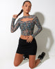 Afbeelding van Mardi Crop Top in Folk Floral