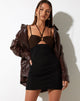Afbeelding van MOTEL X IRIS Isma Mini Dress in Mesh Zwart en Bruin