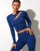 Afbeelding van Marilau Crop Top in Lycra Oogverblindend Blauw