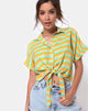 Afbeelding van Gapo Tie Up Shirt in Sweet Stripe