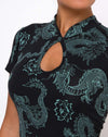Drakenbloem Zwart en Mint