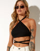 Afbeelding van Maura Crop Top in Getailleerd zwart