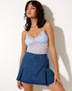 Afbeelding van Mayrinda Crop Top in Kant Powder Blue