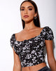 Afbeelding van Mazu Top in Dark Wild Flower