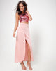 Afbeelding van Melanta Maxi Prom Rok in Satijn Blush