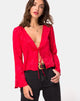 Afbeelding van Merida Blouse in Satijn Rood