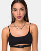 Afbeelding van Milipe Crop Top in Zwart Gespen