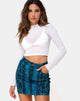 Afbeelding van Mini Broomy Rok in Slangenblauw