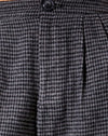 Houndstooth zwart en grijs