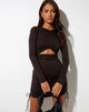 Afbeelding van Modila Bodycon Jurk in Gezwarte Parel