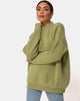 Afbeelding van Mody Trui in Groen Rib