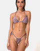 Afbeelding van Mone Bikinitop in Gunmetal Glitter