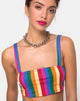 Afbeelding van Monira Crop Top in Good Times Stripe X Princess Polly