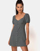 Afbeelding van Montero Mini Dress in Check it Out Green