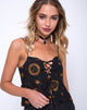 Afbeelding van Moode Cami Top in Celestial Black