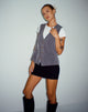 Afbeelding van Moris Vest in Pinstripe Grey