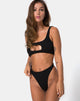 Afbeelding van Mozu Bikinitop in Rib Zwart