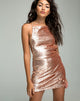 Afbeelding van Muse Jurk in Champagne Pailletten