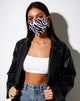 Afbeelding van Gezichtsmasker in jaren 90 Zebra