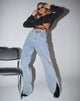 Afbeelding van Split Parallel Jeans in Light Blue Wash